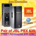 Альбом - активні трьохполосні системи JBL PRX 635+фірмові чохли,нові.